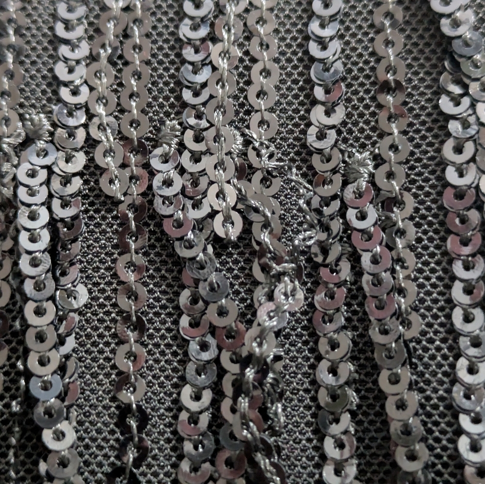 LOFT Fringe Sequin Mini Skirt - Picture 6 of 7